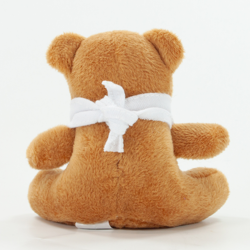 10cm Mini Beanie Bear - Brown - Image 5