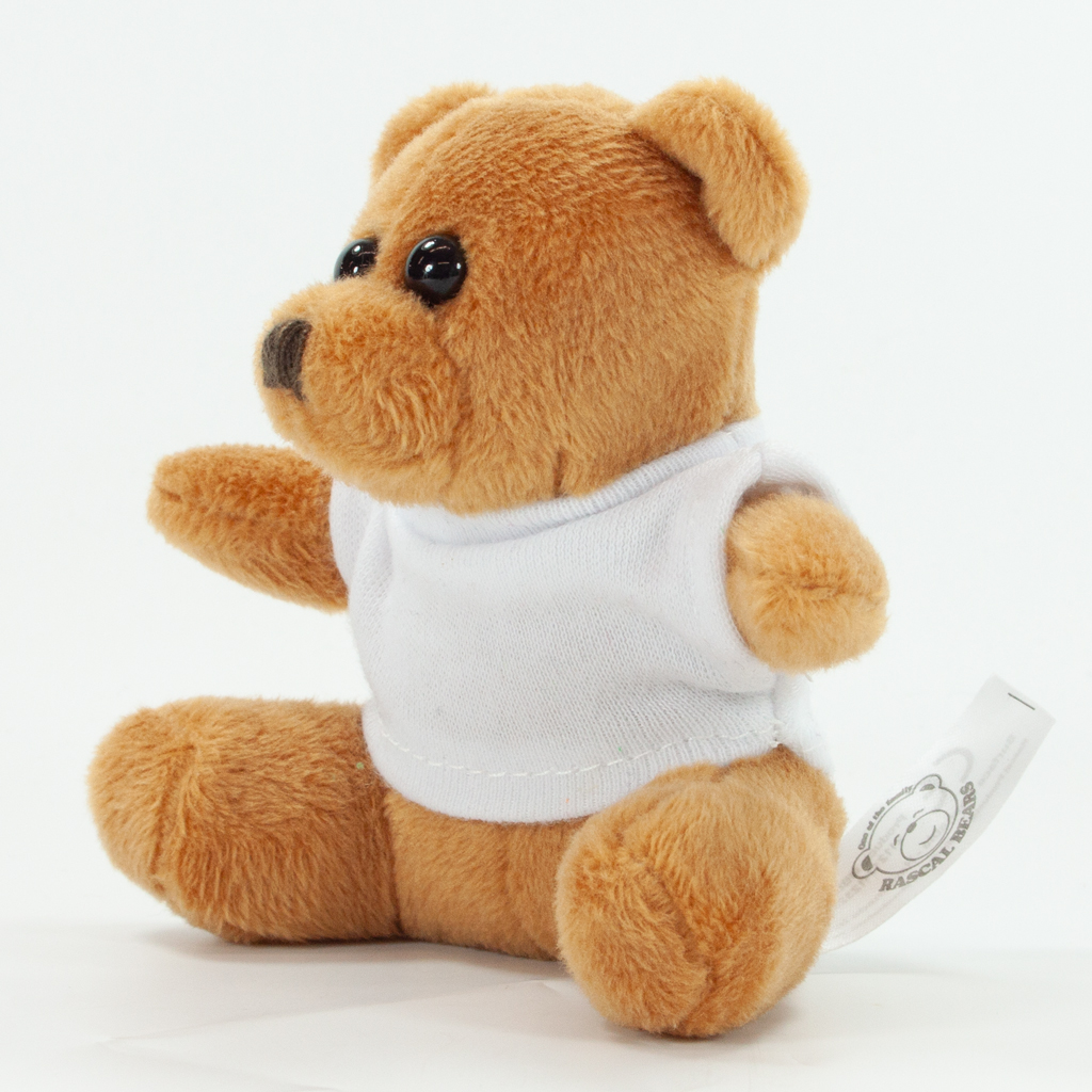 10cm Mini Beanie Bear - Brown - Image 9