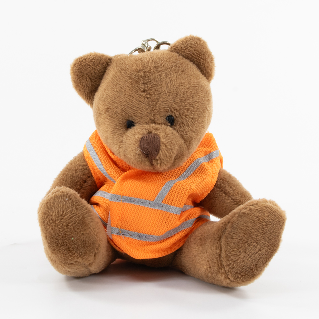 9cm Taylor Keyring Bear - Brown - Image 46