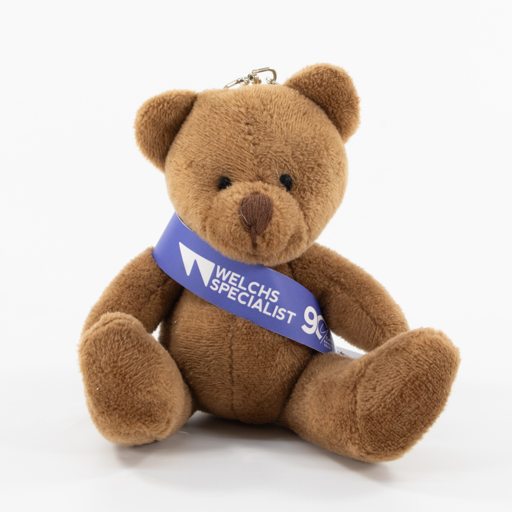 9cm Taylor Keyring Bear - Brown - Image 9