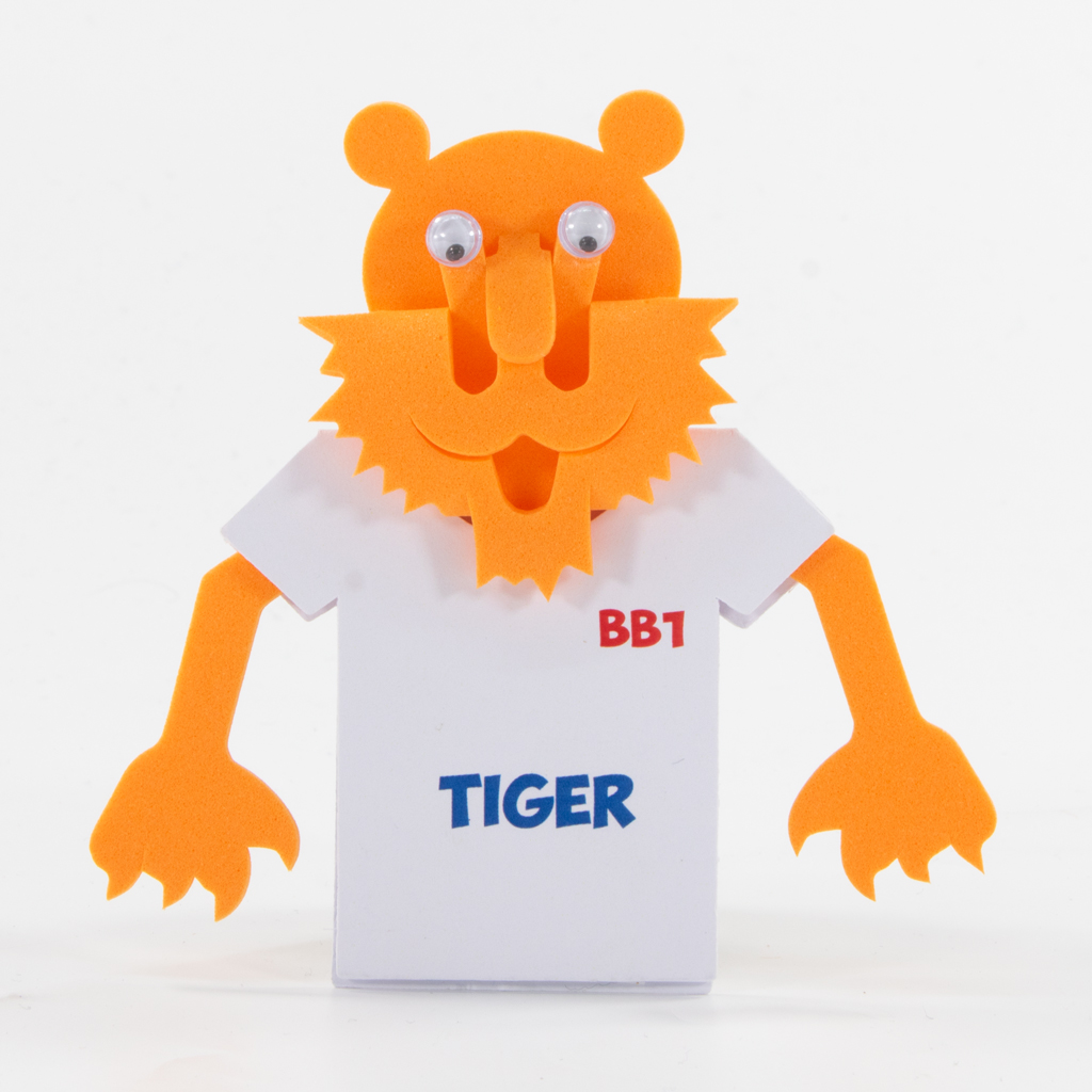 BB1 3D character name badge - Tiger