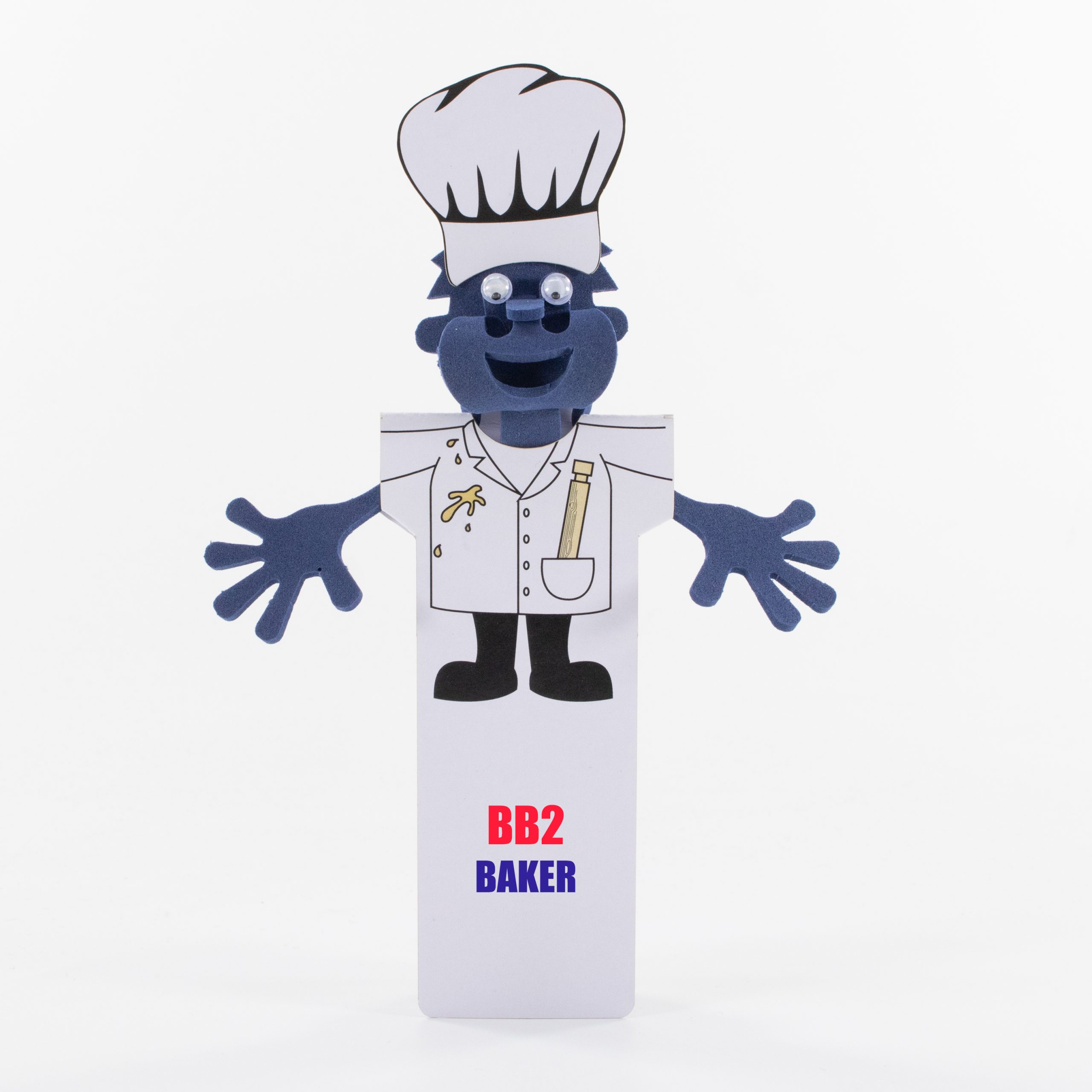 BB2 Hatted 3D character Bookmark - Baker