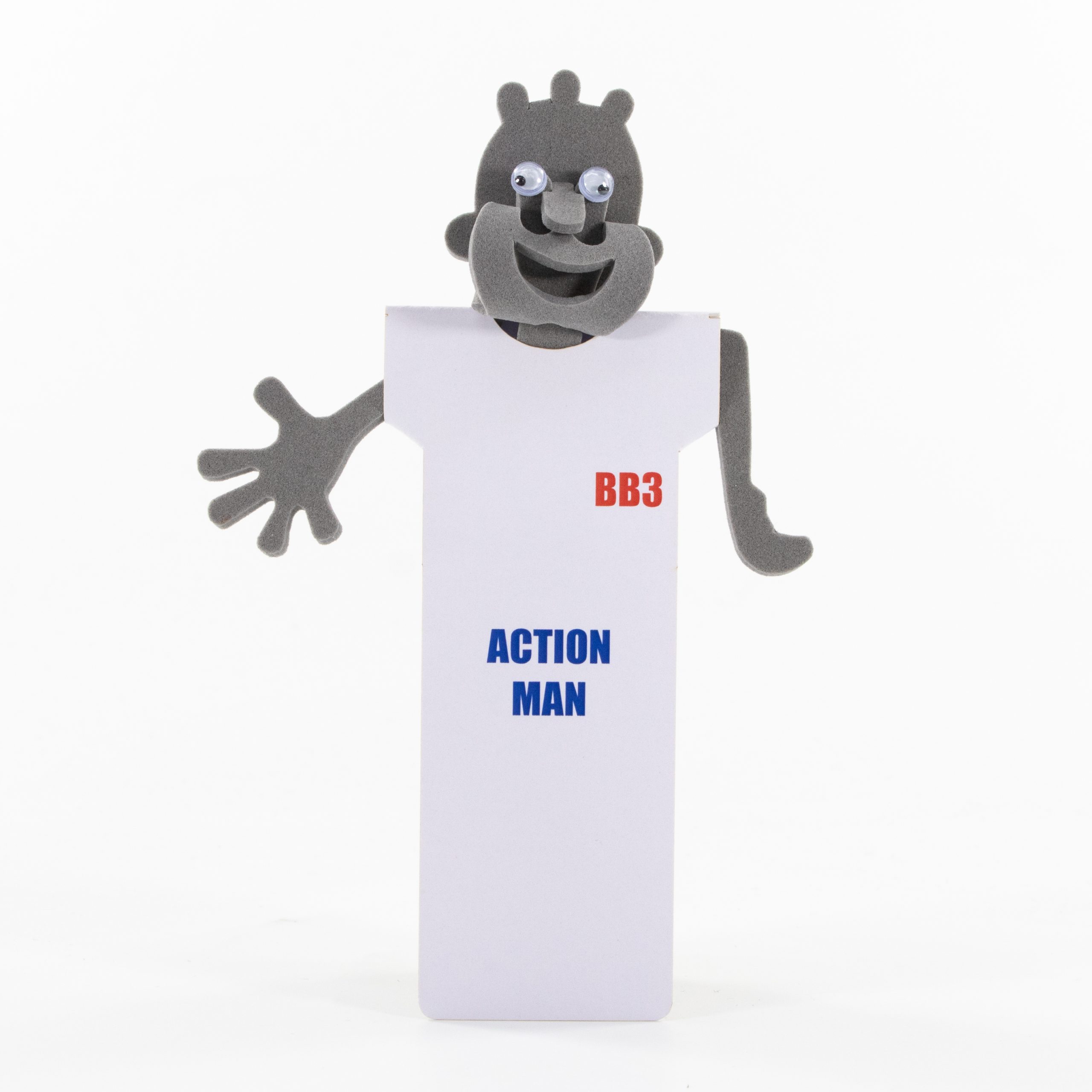 BB3 3D character Bookmark - Action Man