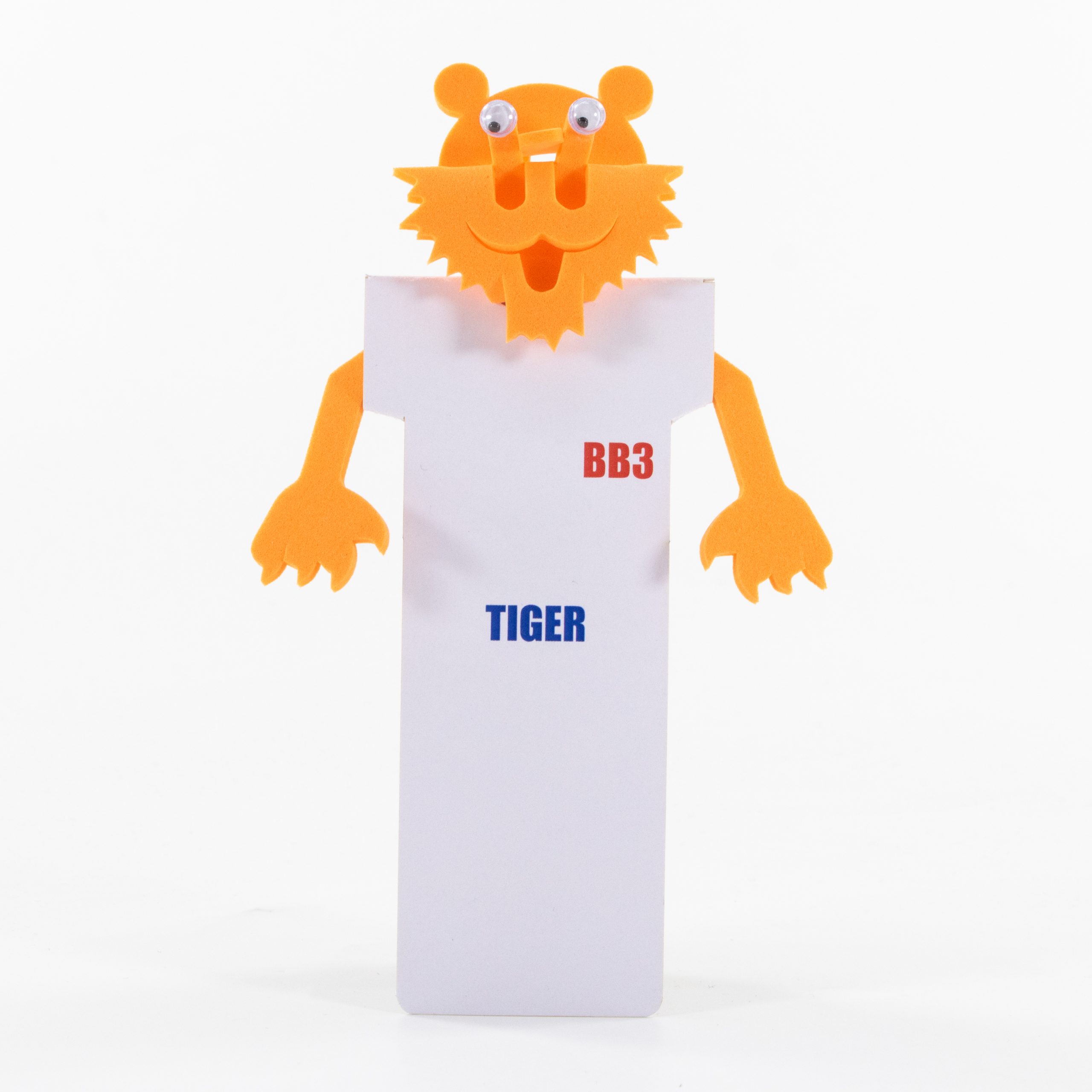 BB3 3D character Bookmark - Tiger