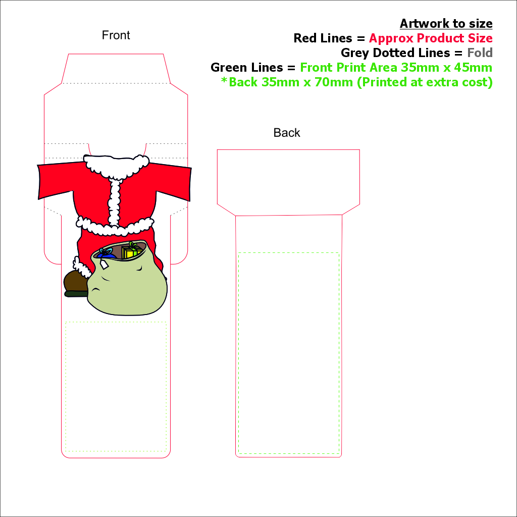 BB4 3D character Bookmark – Santa - Image 3
