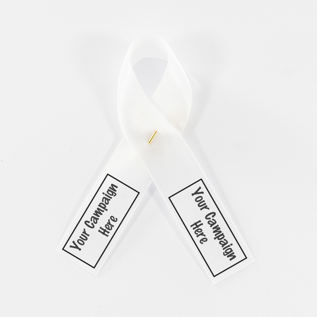 Satin Campaign Ribbon - White 910