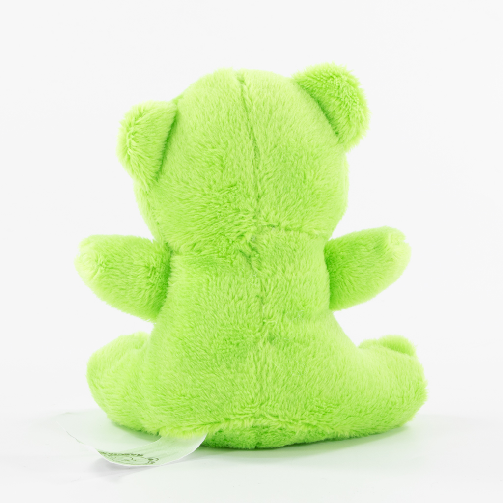 10cm Mini Beanie Bear - Lime Green - Image 14