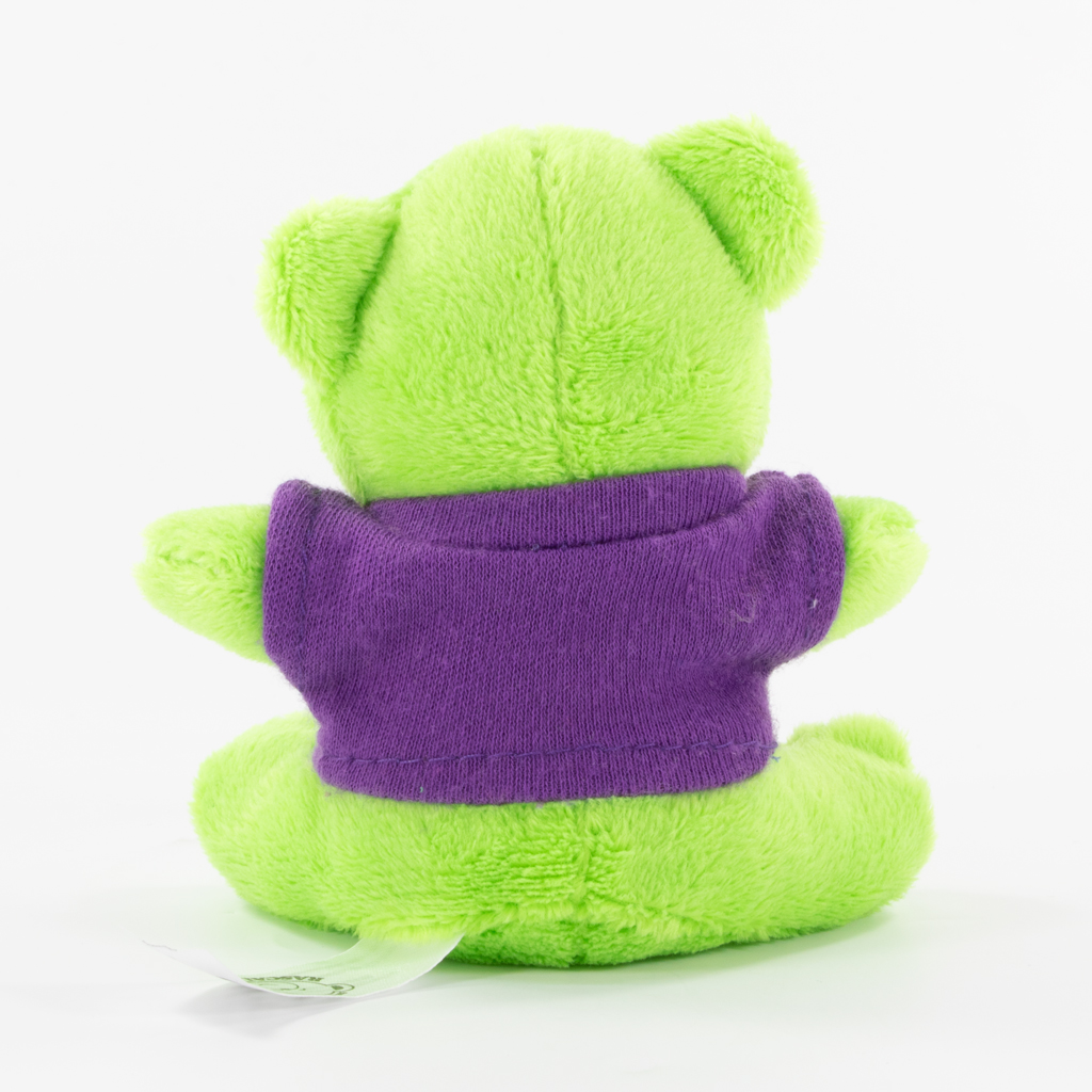 10cm Mini Beanie Bear - Lime Green - Image 24